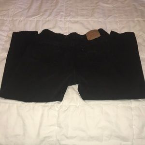 Levi Vintage Black Red Tag Relaxed Fit Tapered Leg